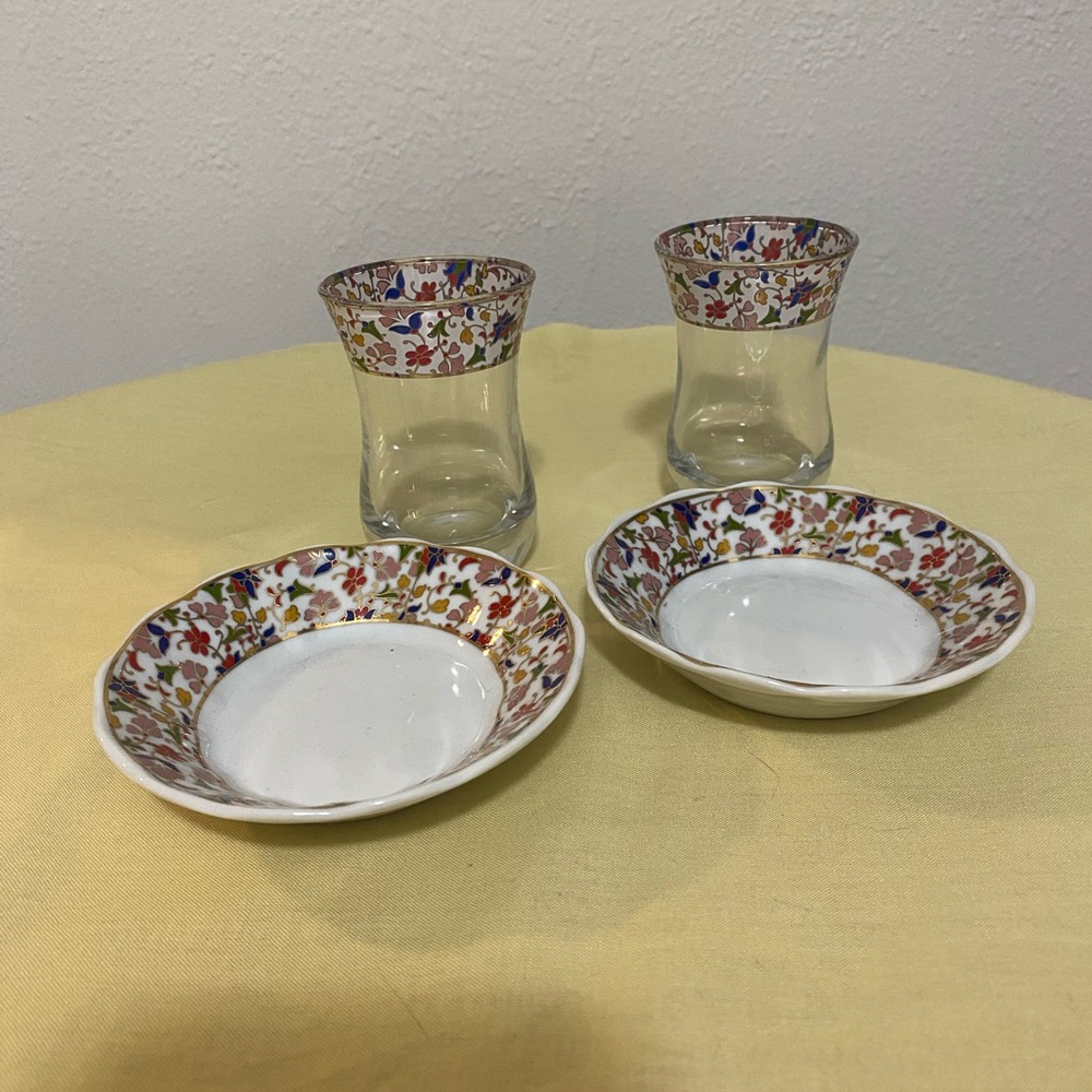 Silsal Majestic Istikanah Teacups and Saucers (NEW)
